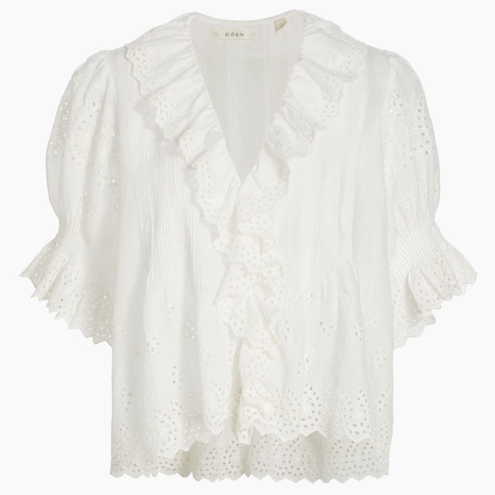 Dôen Henri Top - Salt Eyelet Size Small New with Tags